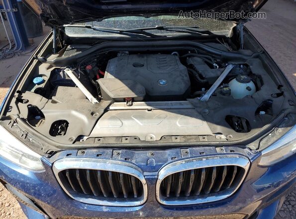 5UXTY5C01L9D20007 2020 BMW X3 Blue Widok komory silnika