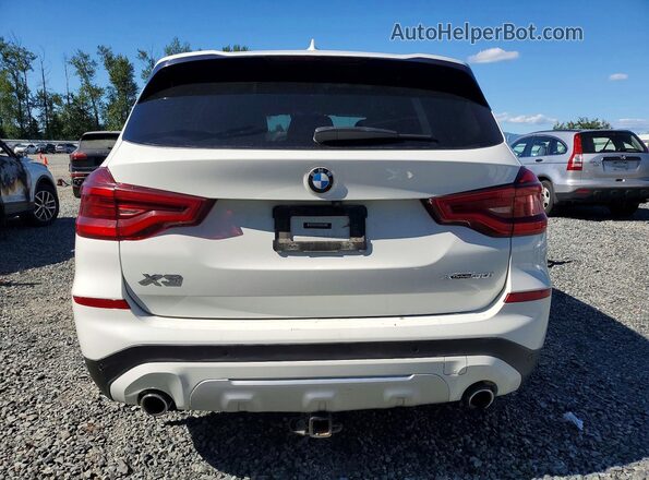 5UXTY5C01LLE58343 2020 BMW X3 White Rear view