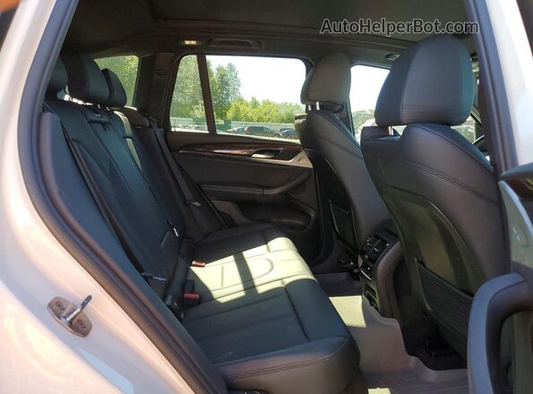 5UXTY5C01LLE58343 2020 BMW X3 White Rear interior view