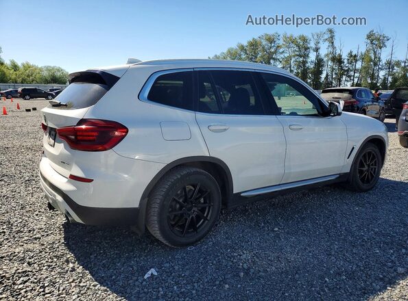 5UXTY5C01LLE58343 2020 BMW X3 White Rear right