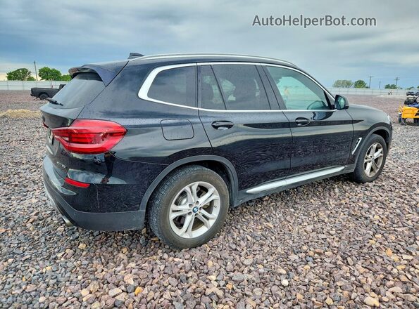 5UXTY5C01LLE58391 2020 BMW X3 Black Rear right