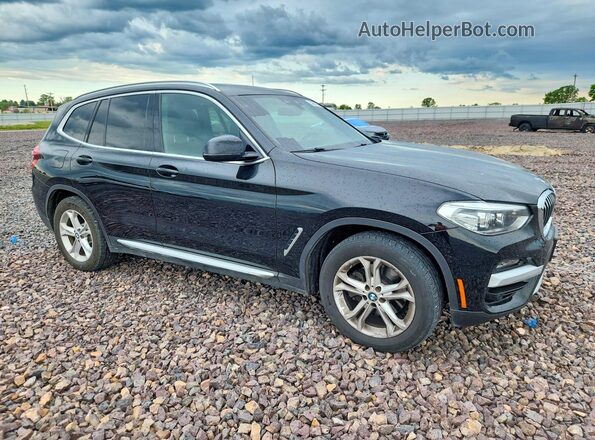 5UXTY5C01LLE58391 2020 BMW X3 Black Front right