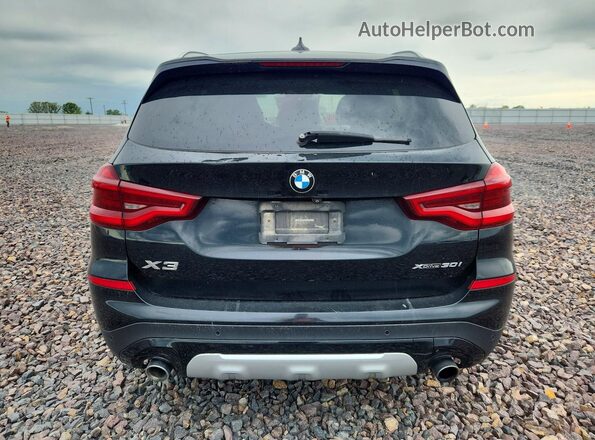 5UXTY5C01LLE58391 2020 BMW X3 Black Rear view