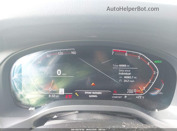 5UXTY5C01M9E20738 2021 BMW X3 Silver Vista de los asientos traseros