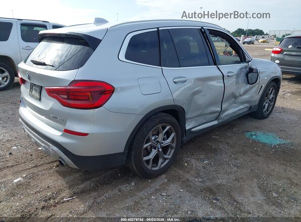 5UXTY5C01M9E20738 2021 BMW X3 Silver Trasero derecho