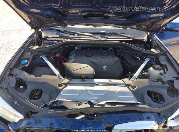 5UXTY5C01M9G65958 2021 BMW X3 Blue Вид ззаду