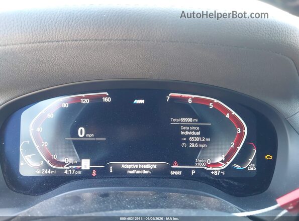 5UXTY5C01M9G65958 2021 BMW X3 Blue Вид задніх сидінь