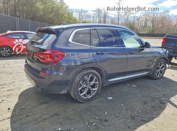 5UXTY5C01M9G67337 2021 BMW X3 Brown Trasero derecho