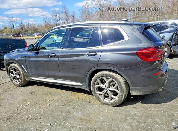 5UXTY5C01M9G67337 2021 BMW X3 Brown Trasero izquierdo