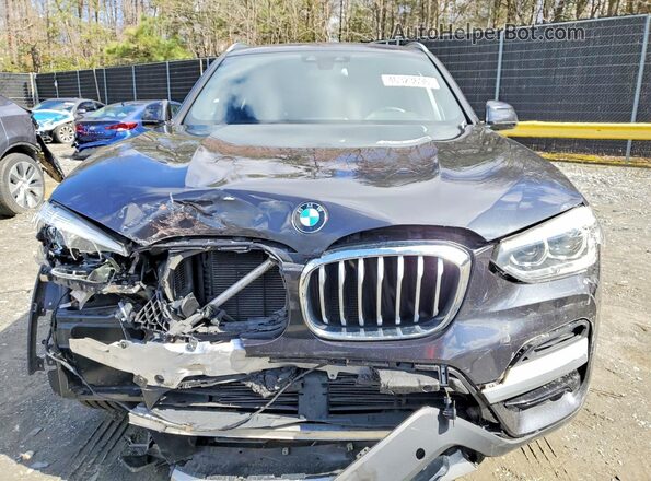 5UXTY5C01M9G67337 2021 BMW X3 Brown Vista del compartimento del motor