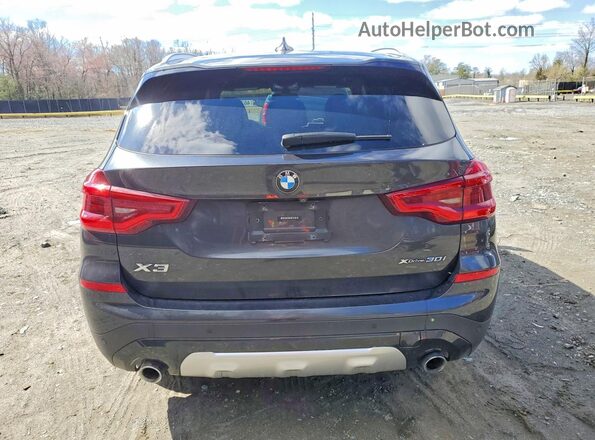 5UXTY5C01M9G67337 2021 BMW X3 Brown Vista trasera