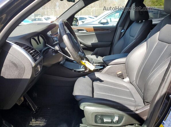 5UXTY5C01M9G67337 2021 BMW X3 Brown Vista interior delantera