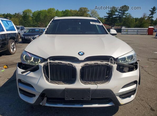 5UXTY5C01M9G79312 2021 BMW X3 White წინა ხედი