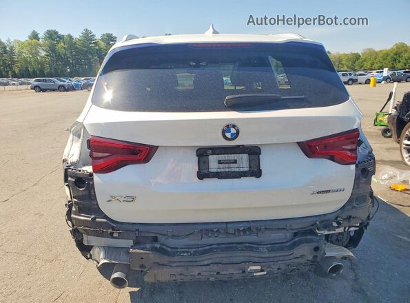 5UXTY5C01M9G79312 2021 BMW X3 White უკანა ხედი