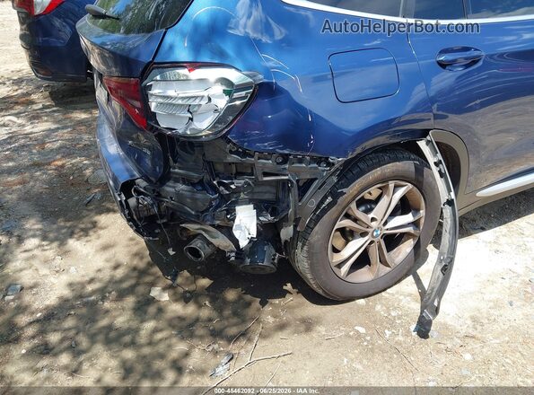 5UXTY5C01M9G83926 2021 BMW X3 Blue Դիմացի տեսք