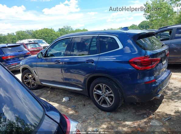 5UXTY5C01M9G83926 2021 BMW X3 Blue Սալոնի 360 աստիճան տեսք