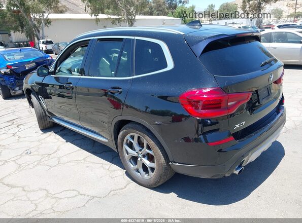 5UXTY5C02L9B87757 2020 BMW X3 Black Задня ліва чверть