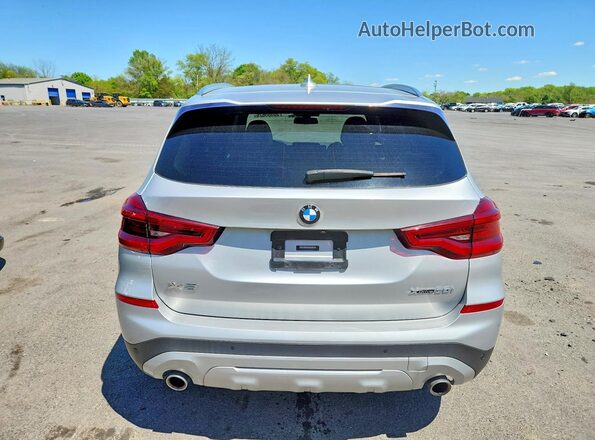 5UXTY5C02L9B89573 2020 BMW X3 Серебряный Вид сзади