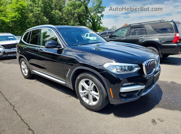 5UXTY5C02LLT31940 2020 BMW X3 Black Front right