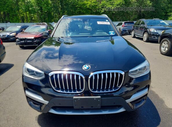 5UXTY5C02LLT31940 2020 BMW X3 Black Front view