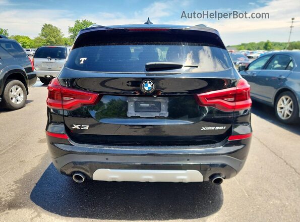 5UXTY5C02LLT31940 2020 BMW X3 Black Rear view