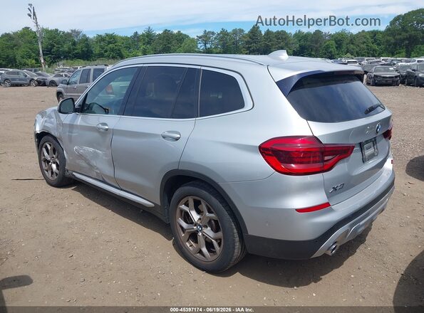 5UXTY5C02M9G54256 2021 BMW X3 Silver უკანა მარცხენა