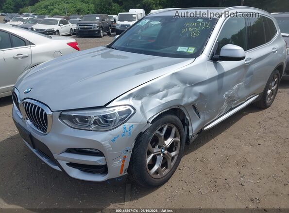 5UXTY5C02M9G54256 2021 BMW X3 Silver წინა ხედი