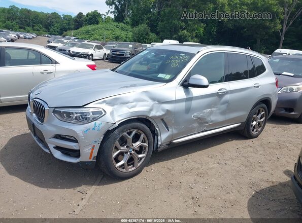 5UXTY5C02M9G54256 2021 BMW X3 Silver სალონის 360-გრადუსიანი ხედი