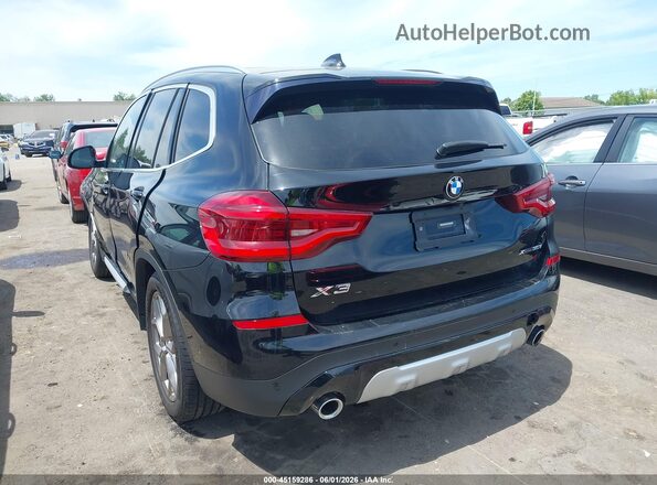 5UXTY5C02M9H59301 2021 BMW X3 Black Rear left