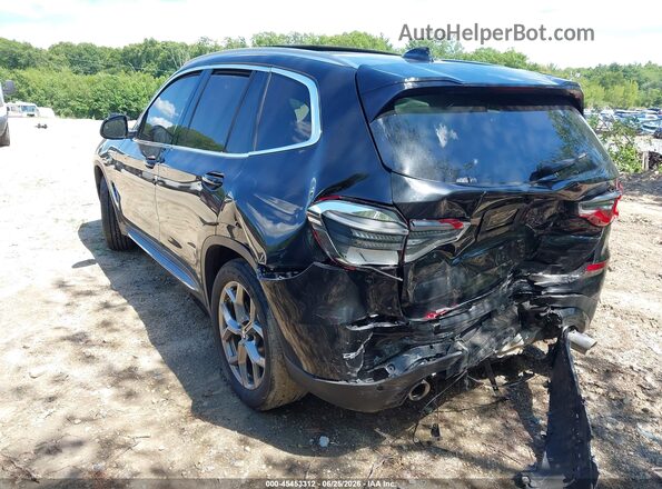 5UXTY5C03L9B58123 2020 BMW X3 Black Задня ліва чверть
