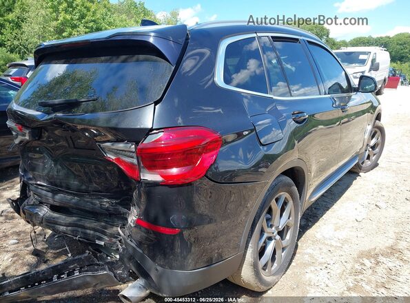 5UXTY5C03L9B58123 2020 BMW X3 Black Задня права чверть