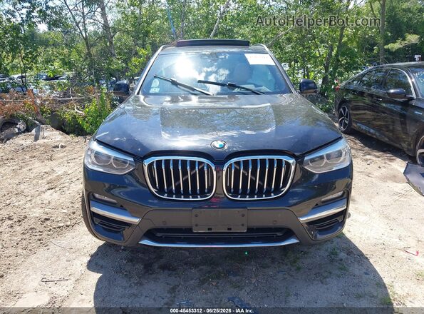 5UXTY5C03L9B58123 2020 BMW X3 Black Вид щитка приладів