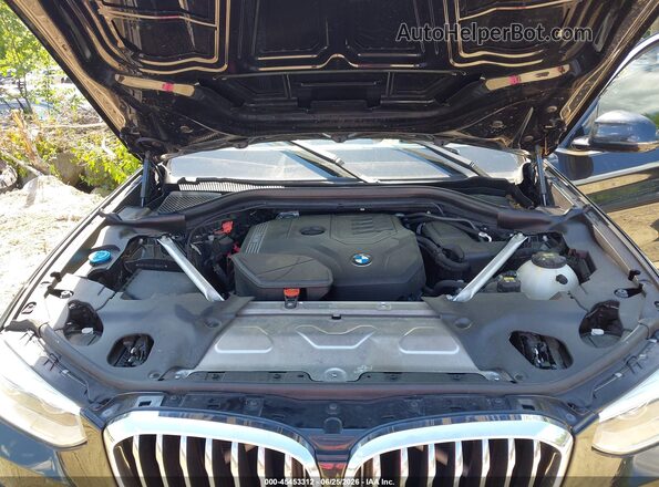 5UXTY5C03L9B58123 2020 BMW X3 Black Вид ззаду