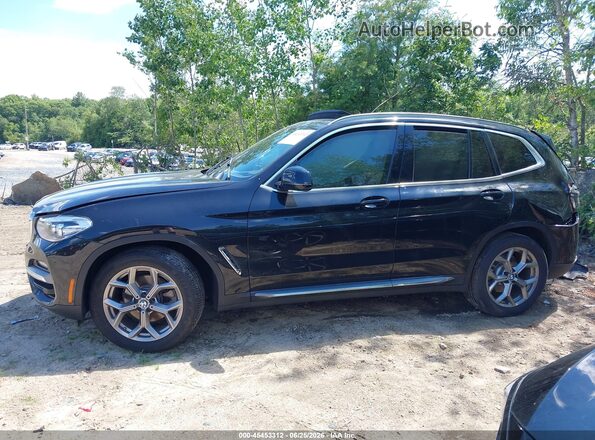 5UXTY5C03L9B58123 2020 BMW X3 Black Панорамний вид салону 360°