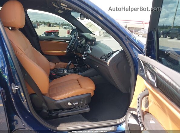 5UXTY5C03L9D18680 2020 BMW X3 Blue Вид салону спереду