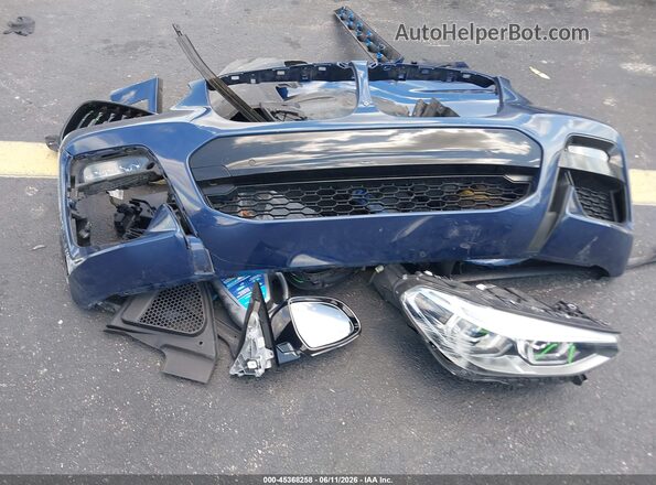 5UXTY5C03L9D18680 2020 BMW X3 Blue Вид щитка приладів