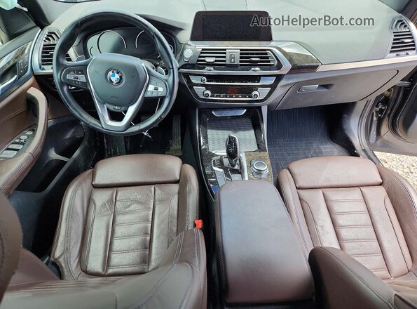 5UXTY5C04LLT32796 2019 BMW X3 Gray Widok deski rozdzielczej