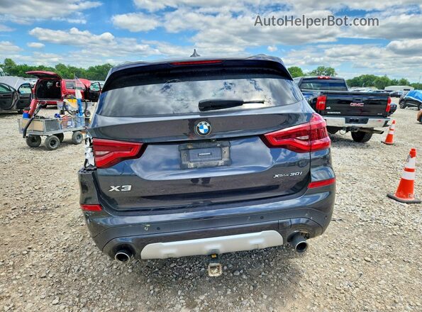 5UXTY5C04LLT32796 2019 BMW X3 Gray Widok z tyłu