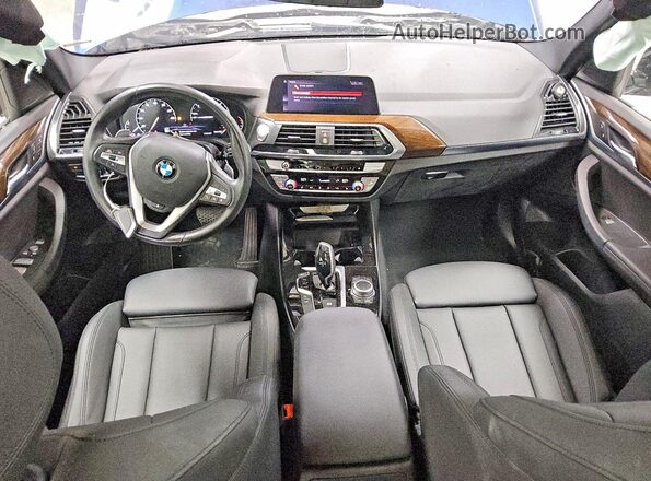 5UXTY5C04M9E74180 2021 BMW X3 Синий Вид панели приборов