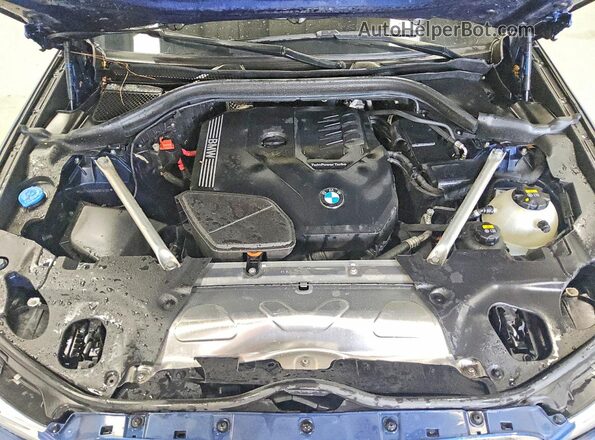 5UXTY5C04M9E74180 2021 BMW X3 Синий Вид задней части салона