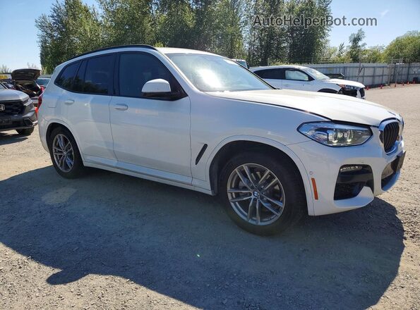 5UXTY5C05L9B77515 2020 BMW X3 Белый Передняя правая четверть
