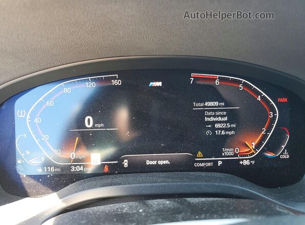 5UXTY5C05L9B77515 2020 BMW X3 Белый Вид щитка приборов