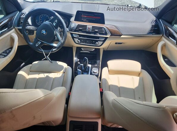 5UXTY5C05M9E47893 2021 BMW X3 White Вид панелі приладів