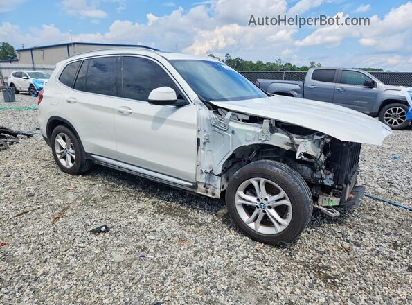 5UXTY5C05M9E47893 2021 BMW X3 White Передня права чверть