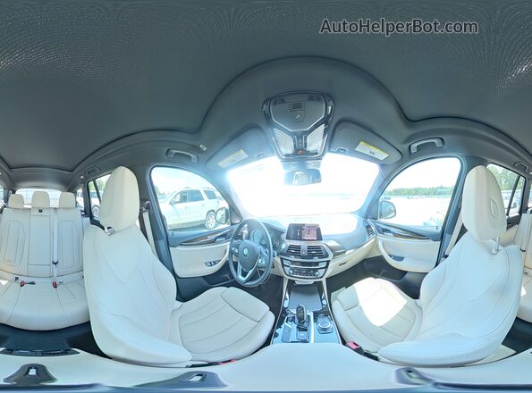 5UXTY5C05M9E47893 2021 BMW X3 White Панорамний вид салону 360°