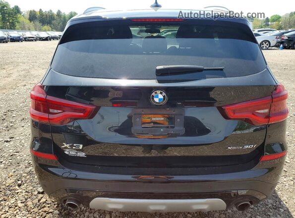 5UXTY5C05M9F13424 2021 BMW X3 Black Հետևի տեսք
