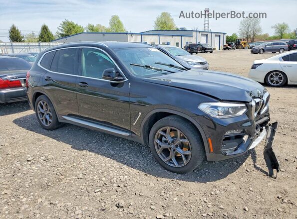 5UXTY5C05M9F13424 2021 BMW X3 Black Առջևի աջ