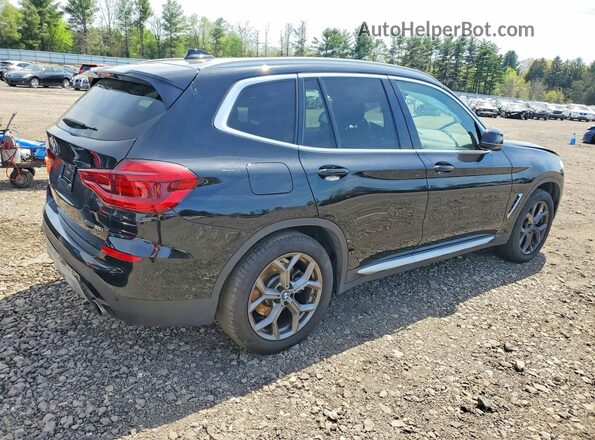 5UXTY5C05M9F13424 2021 BMW X3 Black Հետևի աջ