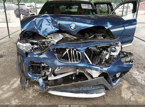 5UXTY5C05M9G03690 2021 BMW X3 Blue Vista frontal