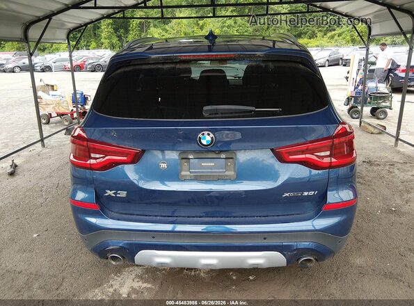 5UXTY5C05M9G03690 2021 BMW X3 Blue 
